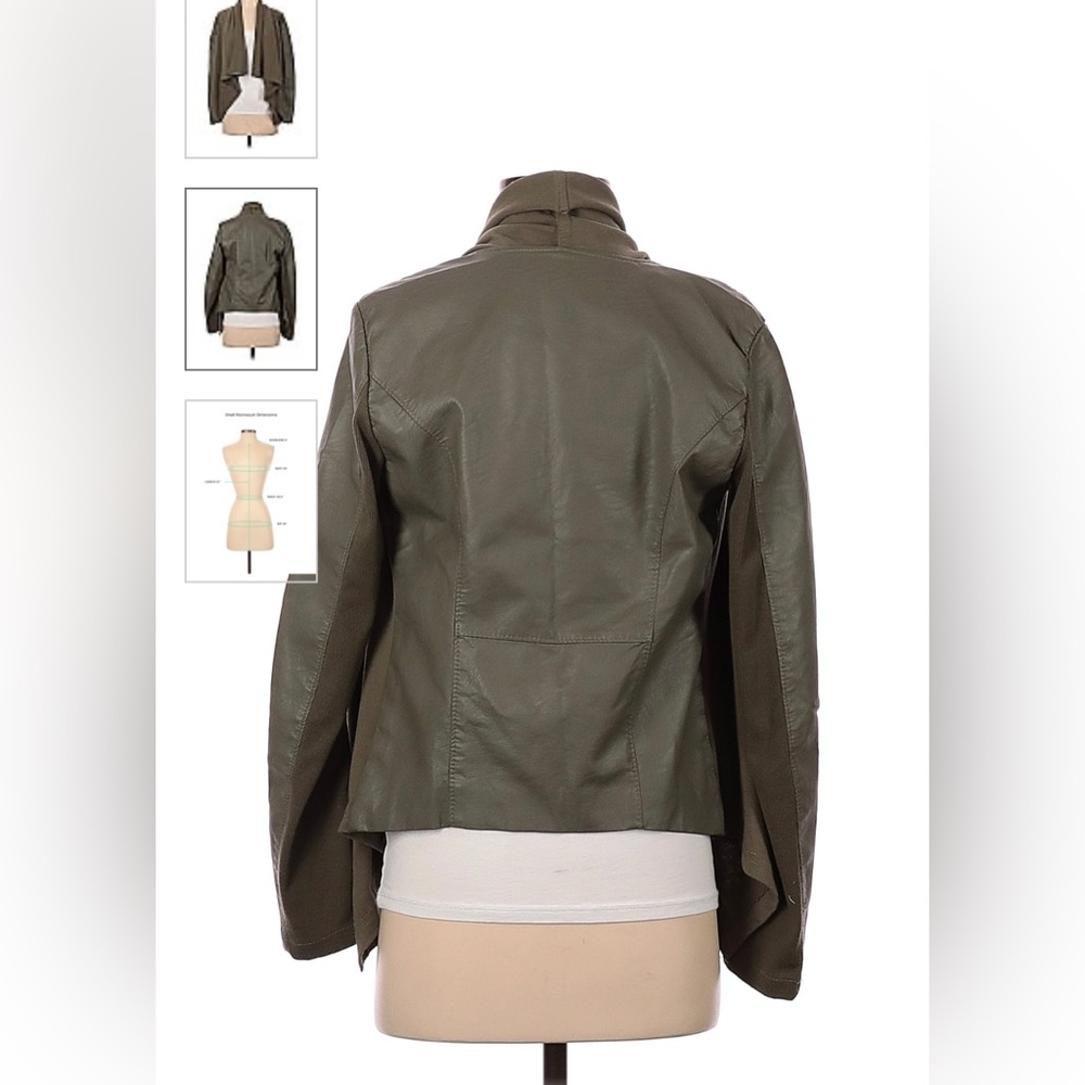BLANK NYC Drape Faux Leather Jacket - Picture 2 of 2